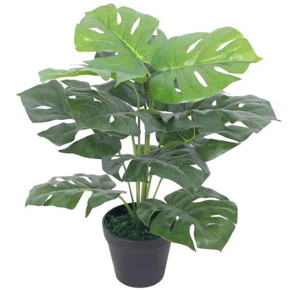 Plantă Artificială Monstera Cu Ghiveci 45 cm Verde 244434